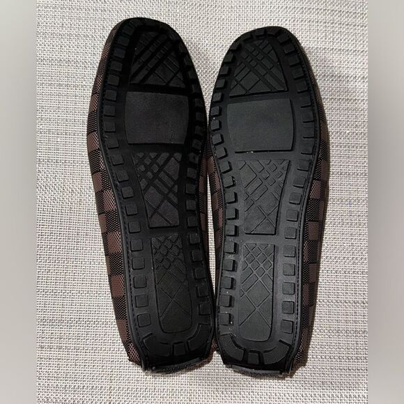 Beverly Hills PC 12 Cognac Rome Checkered Faux Leather Loafers Driver Moccasins main image 6
